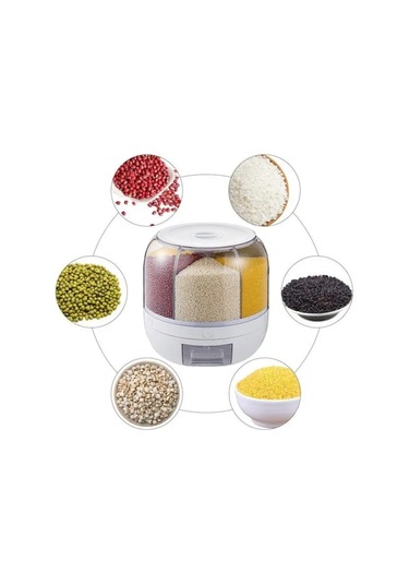 Organajzer Dla Krup Mutfak İçin Tahıl Dispenseri 151982797 Beyaz