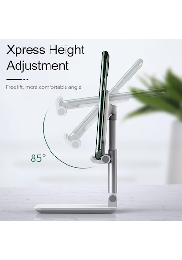 Teleskopik Uzayıp Kısalan Model Masaüstü Telefon Tutucu Aynalı