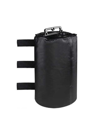 Ebitda Pvc Çadır Ağırlık Çantası - 10l, Yeşil/siyah Renkli Siyah Siyah