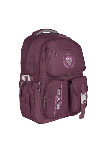 Relaxion Su Geçirmez Çok Gözlü Okul Sırt Çantası Bordo 2058