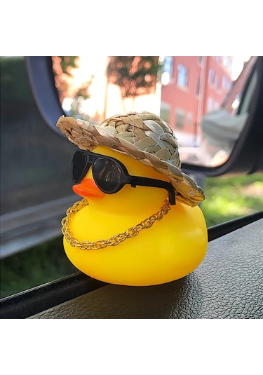 1 Pc Çim Şapka Sarı Ördek Araba Aksesuarları Araba Dekorasyonları Acemi Sürücü Orange 1 Piece Set