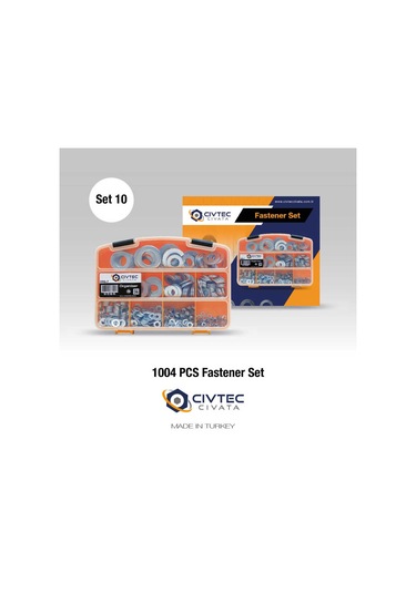 Civtec 1004 Parça 12 Çeşit Din 125 Pul Seti - Takım Çantası Tk-10