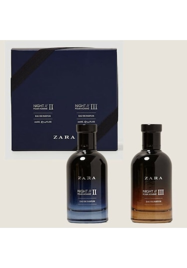 Zara Night II Pour Homme + Night III Pour Homme Erkek Parfüm EDP 100 ML