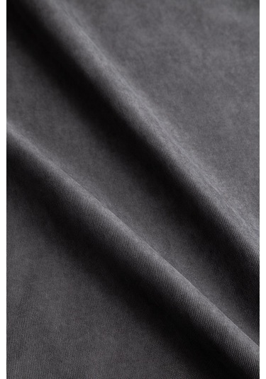 Kadife Dokulu Gri Masa Örtüsü Zengin Renk Seçenekli Gri