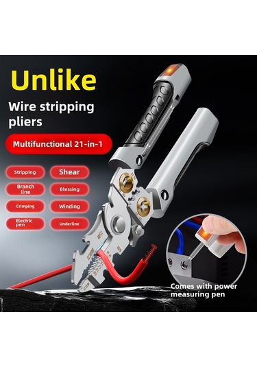 Konesam Elektrikçi Profesyonel Aleti: Test Fonksiyonlu Multifonksiyonel Tel Soyucu, Kesici Ve Press Aracı