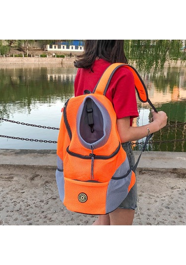 Samdoo Köpek Sırt Çantası, Orta Boy Siyah, Nispeten Konforlu Ve Havalandırmalı, Dışarı Çıkışlar İçin Drawstring Tasarımı