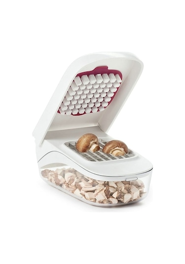 Tongxida Pratik Beyaz Sebze Meyve Doğrayıcı, Hızlı Salata Yapım Aracı Beyaz