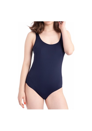 Kadın Düz Askılı Mayo Lacivert-lacivert 30662 - 1 Lacivert