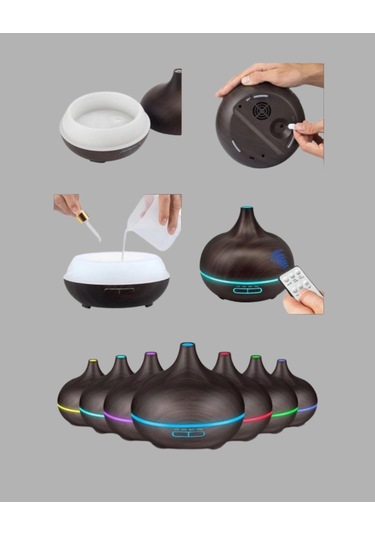 Bn01 Uçucu Yağ Uyumlu Renkli Led Işıklı Nemlendirici