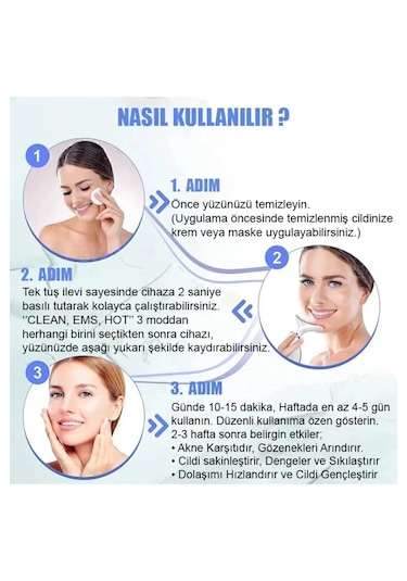 Enshall YZ-01 Boyun Ve Yüz Kırşıklık Giderici 3 Programlı Ems Güzellik Cihazı﻿﻿