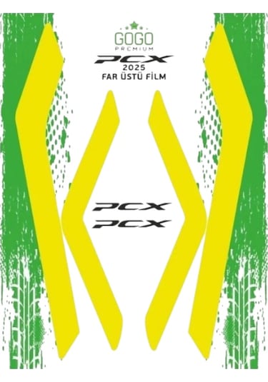 Gogo Far Üstü Film Neon Sarı Honda Pcx 2025