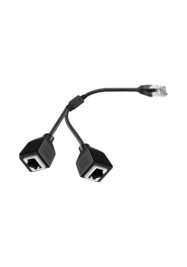 Erkek Rj45 To 2x Dişi Ethernet Çoklayıcı Splitter Dağıtıcı