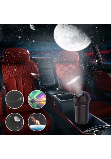 Taşınabilir Galaxy Projektör Işığı 360 Dönen Aurora Projektör