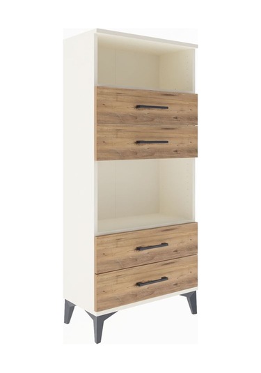 Arges Dolap 2 Raflı 4 Çekmeceli 60x30x134 Aytaşı-çam Aytaşı