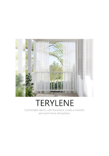 Xindoker Beyaz Tekli Perde - Poliester, Su Geçirmez, Uv Koruyucu, İç/iç Dış Kullanım, 132x183 Cm, Delikli Desen Beyaz