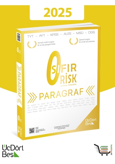 345 Paragraf Sıfır Risk 2025 Model Üç Dört Beş Yayıncılık