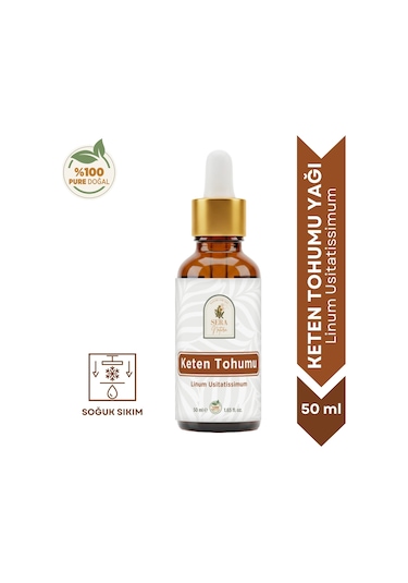 Keten Tohumu Yağı 50 Ml %100 Doğal Omega 3 Kaynağı