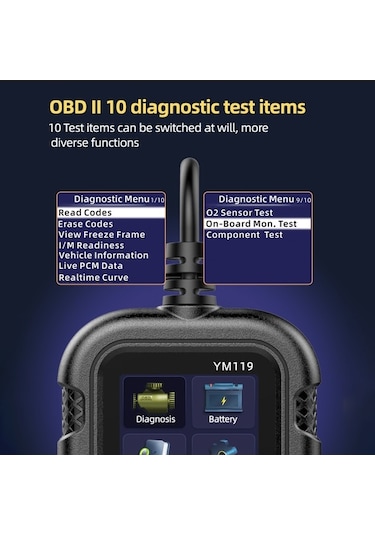 Pazly Obd Iı Tarayıcı, Araba Motor Arıza Kodu Okuyucu, Pil Kontrol Cihazı K23071