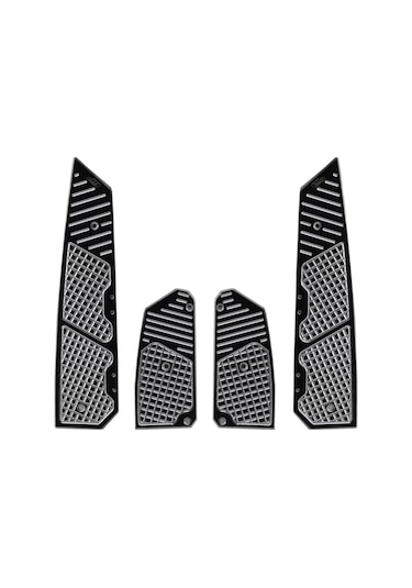 GP Kompozit  Honda Forza 250 2018-2025 Uyumlu Basamak Alüminyum Gri