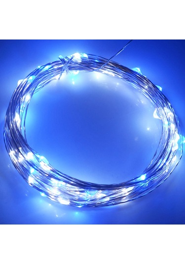 Sones 10m 5v 6w 500lm Led Gümüş Işık Dizisi, Usb İle Çalışan Smd-0603 Festival Lambası / Dekorasyon Işık Şeridi Mavi Beyaz Işık Diğer