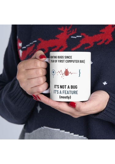 Programcılara Ve Bilgisayarcılara Özel Hediyelik Kupa Bardak Kod Mizahı Tasarım Hediyesi Beyaz