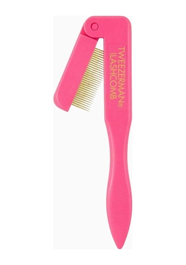 Tweezerman Folding Ilashcomb Katlanabilir Kirpik Tarağı Makyaj Fırça Ve Aplikatörleri Pembe