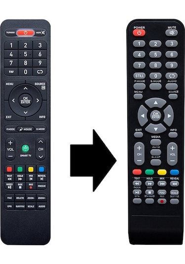 Morio Android Smart Led Tv Kumandası - Eşdeğer