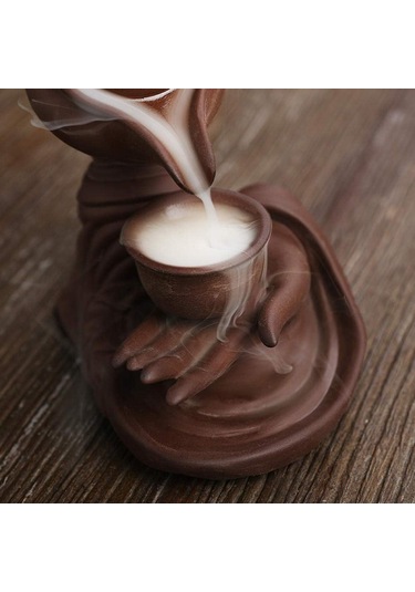 Tütsü Tutucular Seramik Şelale Tütsü Brülörü Bergamot Tütsü Brülör Çerçeve Duman Geri Ve Kokulu Ev Dekorasyon Süsleri 10 14cm