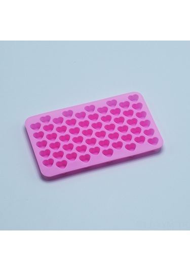 Geeksen 55 Kalp Desenli Silikon Kek Kalıbı, Evde Çikolata Ve Buzluk Yapımı, Dıy Pastry Dekorasyon Aracı, Dayanıklı Materyal, Pembe - Dg-004 Çok Renkli
