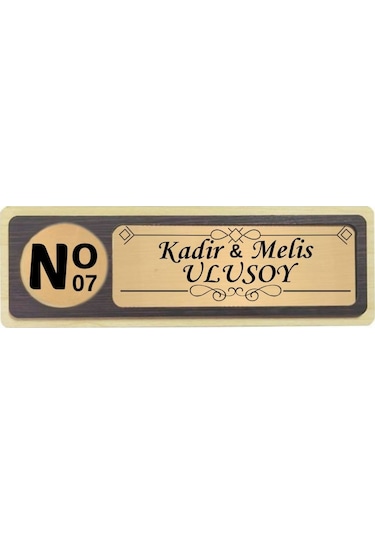 Kişiye Özel Mdf Kapı İsimliği
