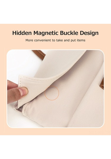 Reedark Büyük Boy Bej Oxford Kumaş Dizüstü Bilgisayar Çantası - Hafif, İç Kapaklı, İş Ve Gündelik Kullanıma Uygun Bej