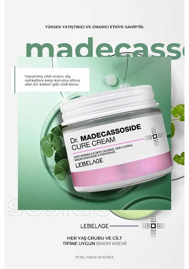 Lebelage Panthenol Ve Centella Ile Onarıcı Ve Yatıştırıcı Krem Dr Madecassoside Cure Cream