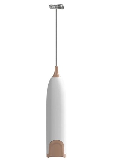 Ulzyvf Yumurta Süt Mutfak Mikser Köpürtücü Köpürtücü Karıştırıcı Karışımı Kahve İçecek Frothy Elektrikli Creamer Çırpma Çırpıcı Cappuccino Beyaz Beyaz Adet 1 Dk Beyaz