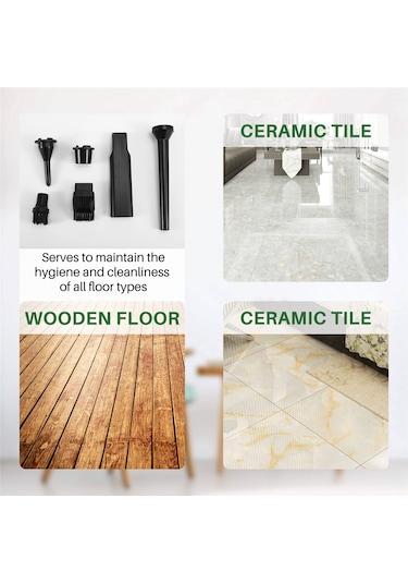 Amigaelegant Mini El Tipi Elektrikli Süpürge Kablosuz Araba Elektrikli Süpürgesi Taşınabilir Yeşil