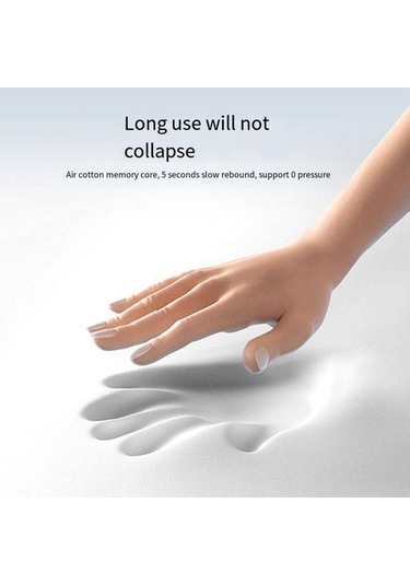 Anjiexun Yumuşak Masaj Yastığı Yüz Rahatlatıcı Hafıza Mavi Mavi