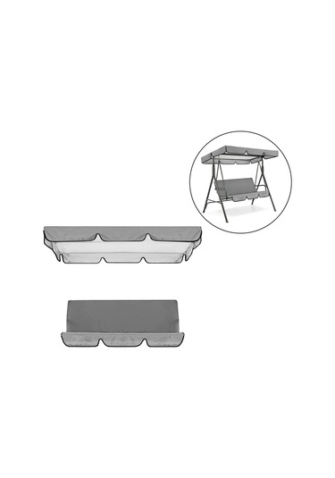 Suntek Magideal Su Geçirmez Salıncak Gölgelik Tente Seti Açık Gri