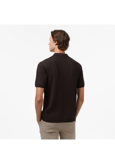 Nautica Erkek Kahverengi Classic Fit Kazak Düz S57307t Kahverengi