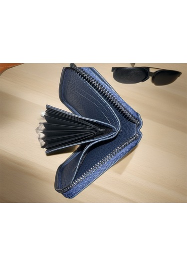 Ayçix Ayçiz Erkek Cüzdan Ve Kartlık Beyaz - Lacivert