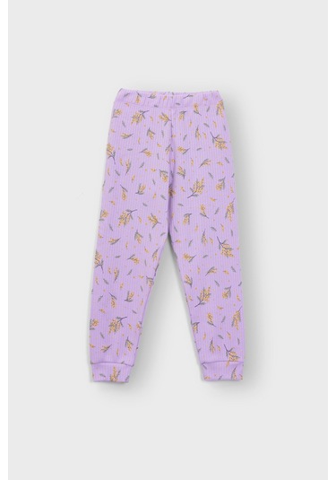 Zuzunga Başak Çiçeği Desenli Lila Fitilli İnterlok Kumaş %100 Pamuk Kız Çocuk Pijama Takımı Lila Zuzunga Başak Çiçeği Desenli Lila Fitilli İnterlok Kumaş %100 Pamuk Kız Çocuk Pijama Takımı Lila