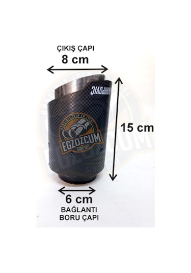 76 Mm. İçi Krom Tek Çıkış Akrapoviç Egzoz Ucu 1 Adet Eksoz Çıkışı