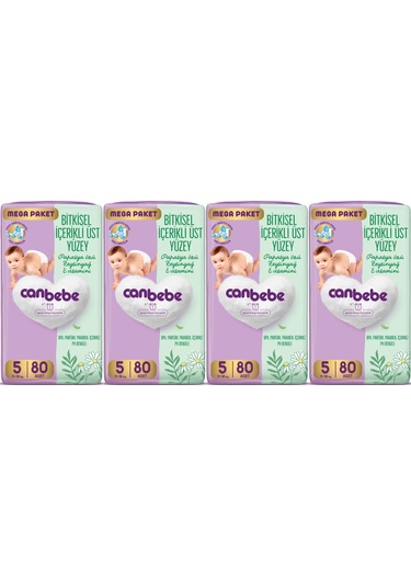 Canbebe Bebek Bezi Beden:5 11-18kg Junior 320 Adet Mega Avantaj 5 Numara
