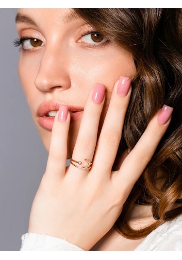 Lamponi 925 Ayar Gümüş Taşlı Altın Kaplama Yüzük 370867500 Altın