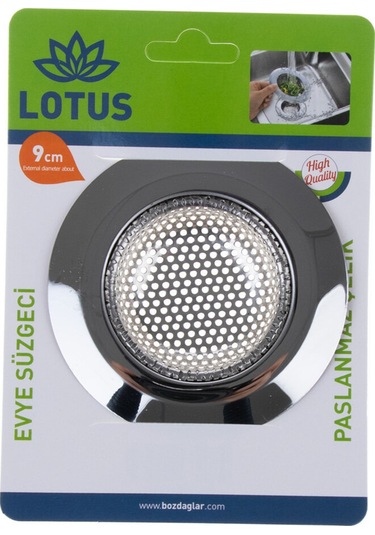 1 Adet Pratik Paslanmaz Çelik Lavabo Süzgeci 9 Cm Çelik Mutfak Lavabo Süzgeci Evye Süzgeç