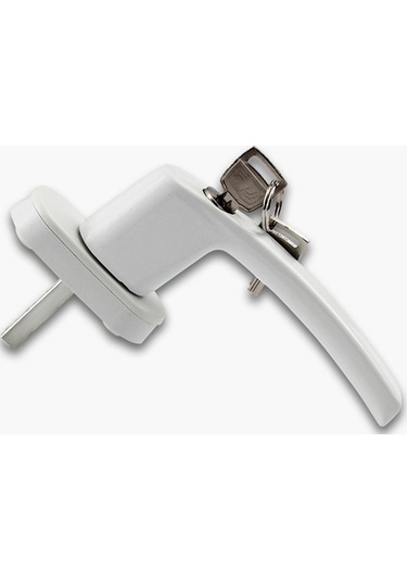 Pazly Alüminyum Pencere Kolu Kilit Yuvarlak Kolu - Çinko Alaşım - Ergonomik Tasarım - Kullanımı Kolay