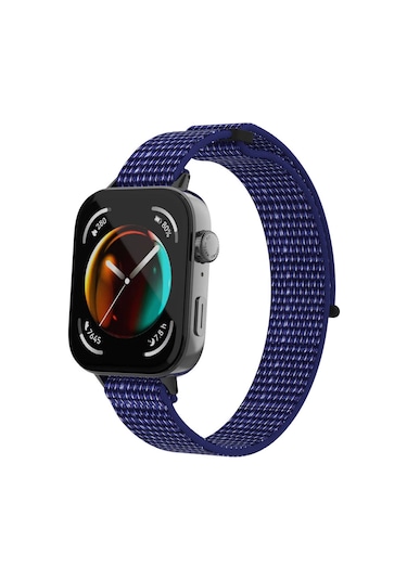 Kilifone - Huawei Watch Fit 3 Uyumlu - Kordon Metal Kordon Krd-03 - İndigo