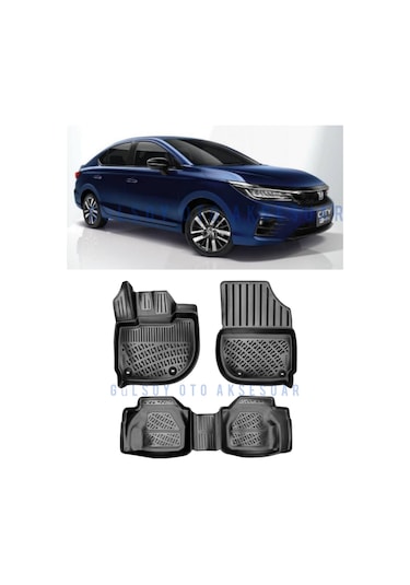 Yeni Honda City 3D Havuzlu Paspas Ve Bagaj Havuzu Set