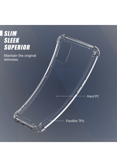 Oppo A72 Kilif Köse Korumali Seffaf Silikon Kapak 469084340