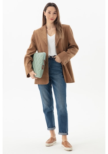 Kapitone Laptop Kılıfı 15.6 & 16 İnç Mint