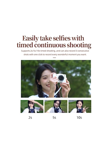 4k Dijital Kamera Taşınabilir 48 MP 2.8" Ips Ekran Titreşim Önleyici 16x Zoom