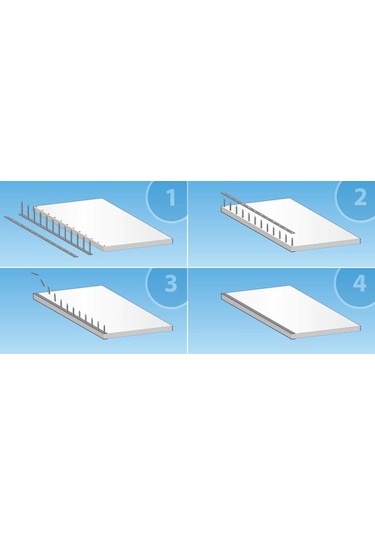 Office Force 4 Tırnaklı Beyaz Perçin 100 Adet